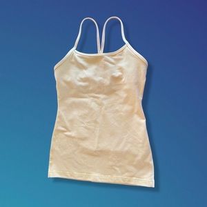 Lululemon running/yoga/active tank in yellow -size 4